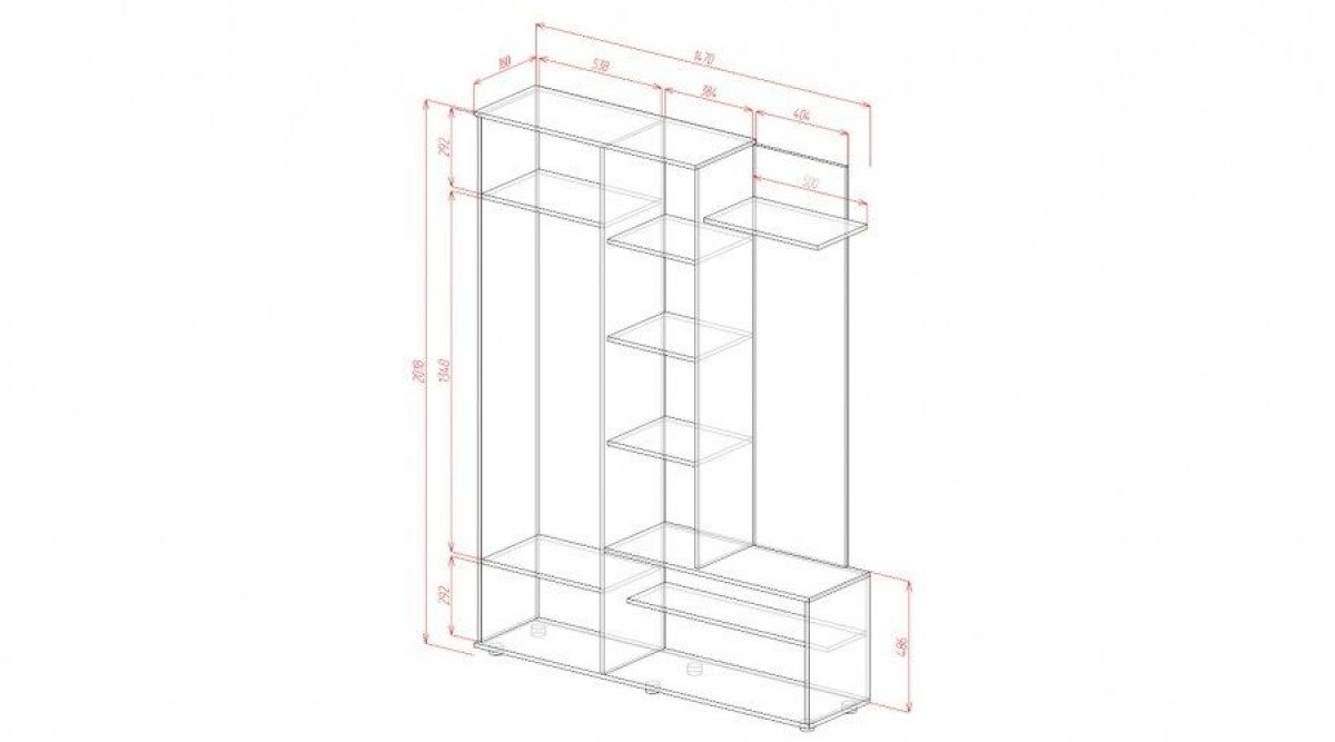 ЛУИЗА Прихожая (сонома/белый) | фото 2