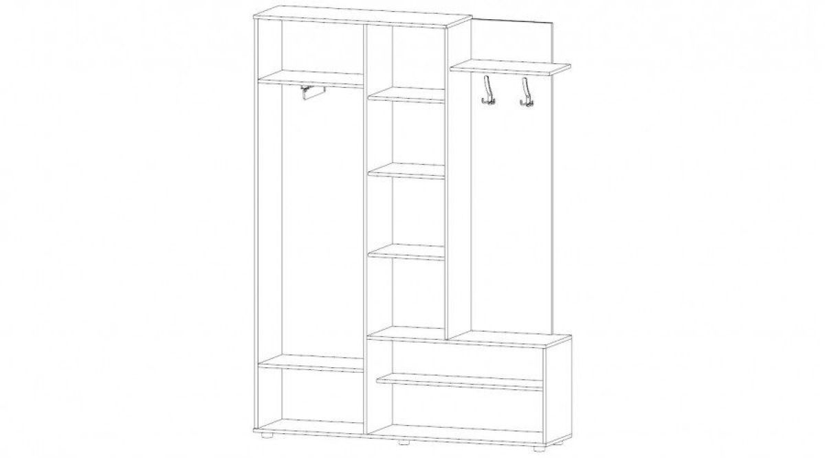 ЛУИЗА Прихожая (сонома/белый) | фото 3