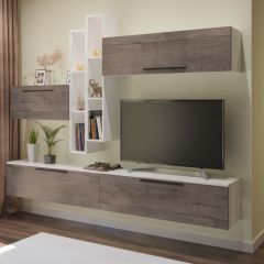 Гостиная Бордо белый/дуб каньон - Меко | фото 2