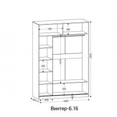 ВИНТЕР - 6.16.1 Шкаф-купе 1600 без зеркала | фото 2