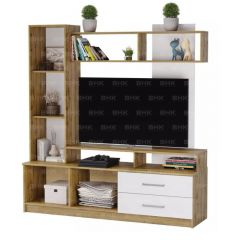 ДАРЬЯ Гостиная (Дуб вотан/Белый глянец) модульная | фото 3