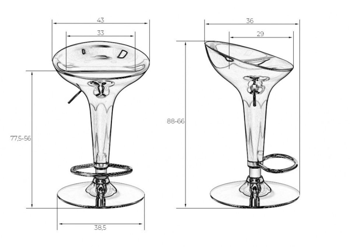 Стул барный DOBRIN BOMBA LM-1004 (зеленый металлик) | фото 2