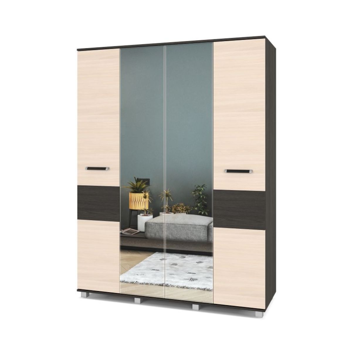 ВИОРА Шкаф 4-х дверный В41 | фото 3