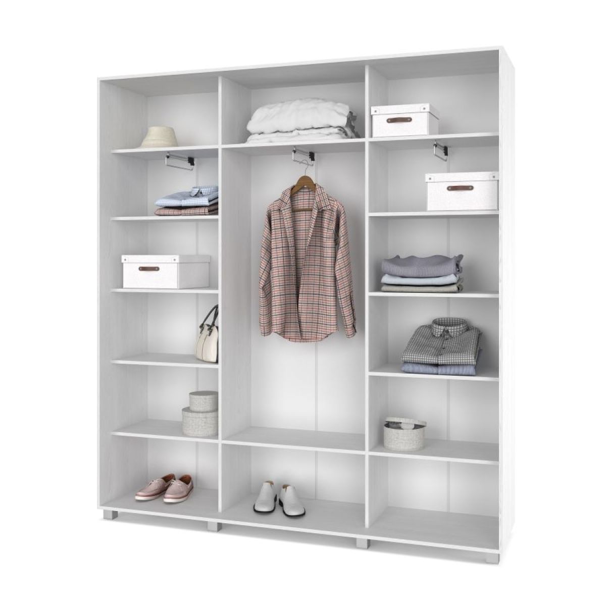 МАРТИН Шкаф-купе с зеркалами Анкор светлый (2000*450) М403 | фото 2