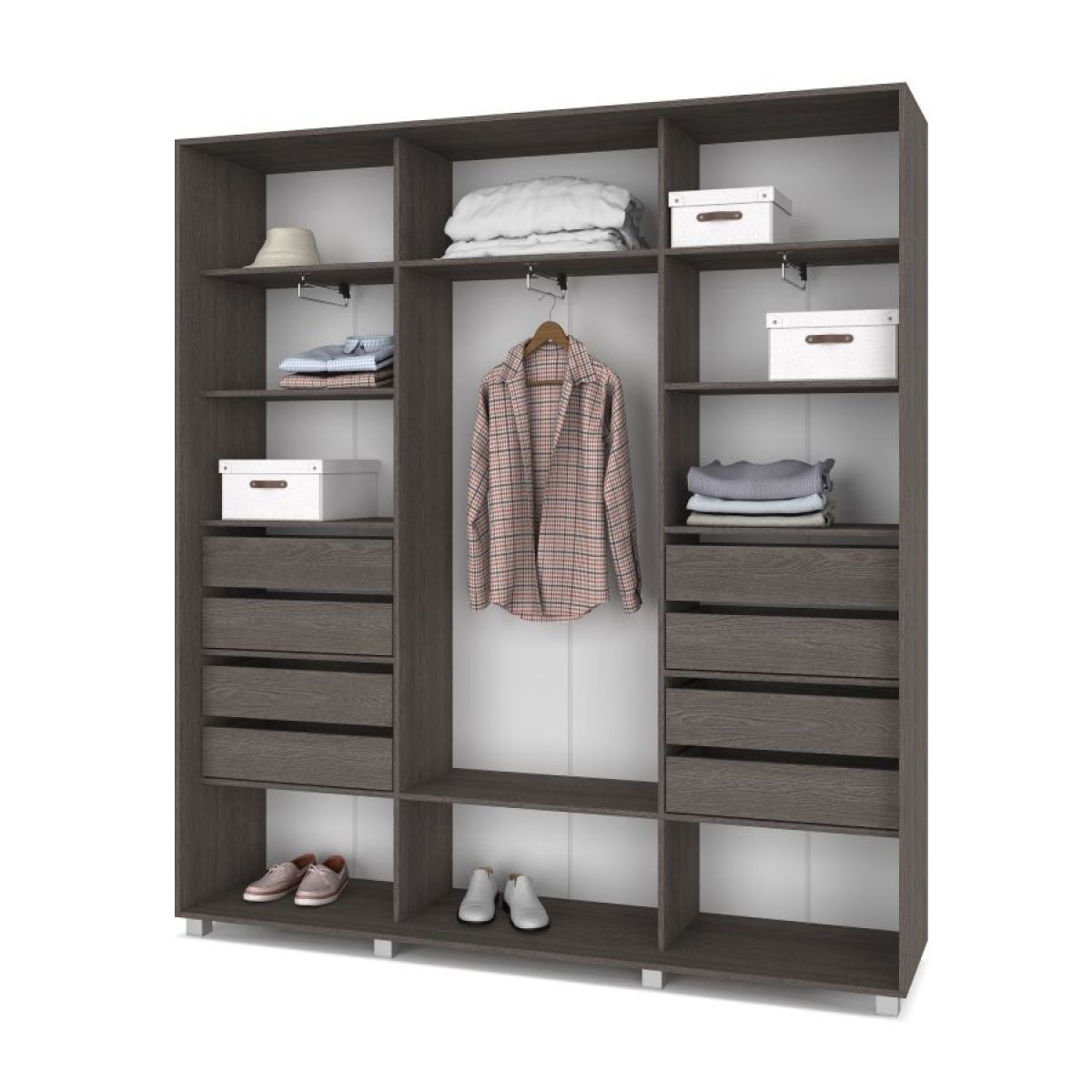 МАРТИН Шкаф-купе с зеркалами Анкор темный (2000*450) М403 | фото 4