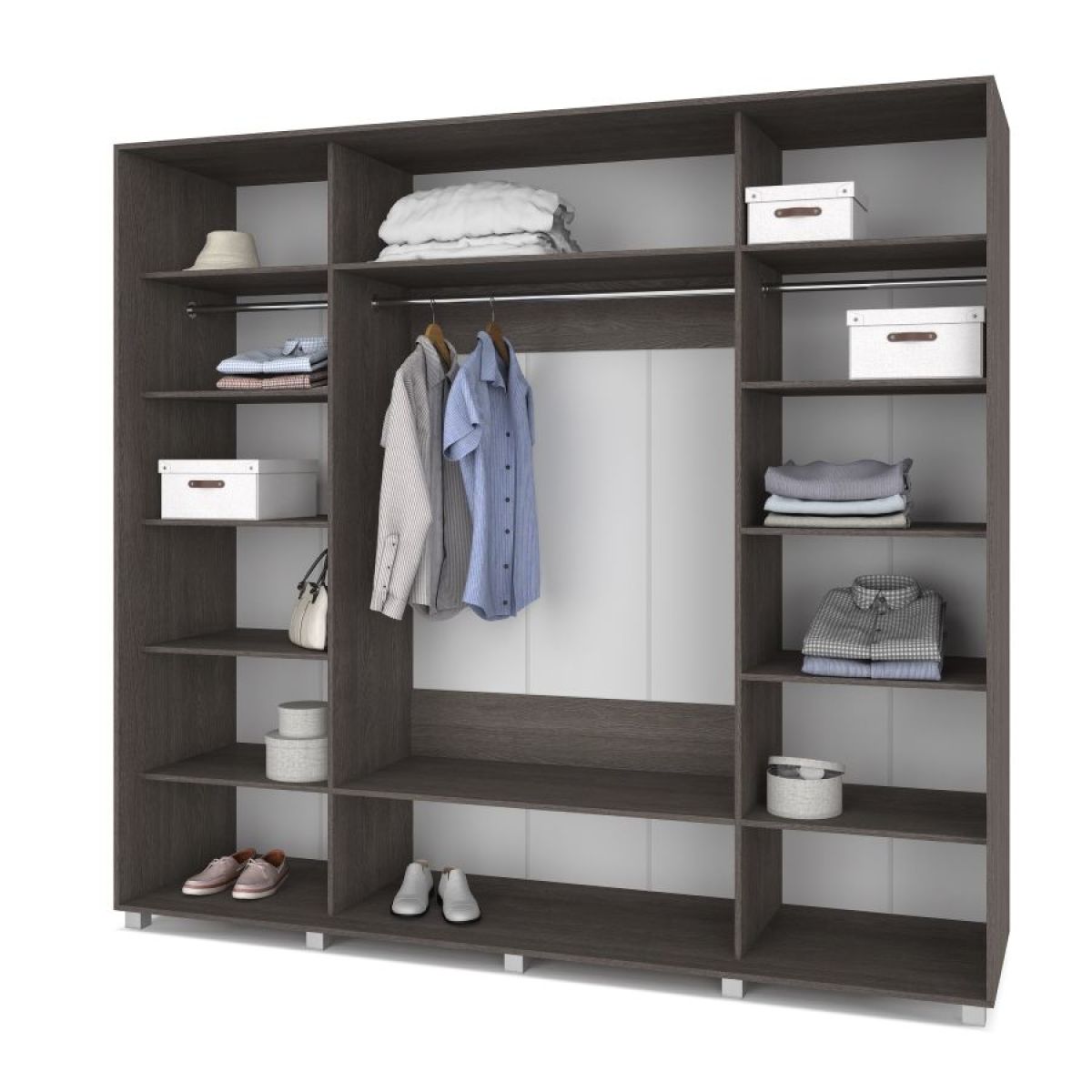 МАРТИН Шкаф-купе Анкор темный (2400*600) М641 | фото 2