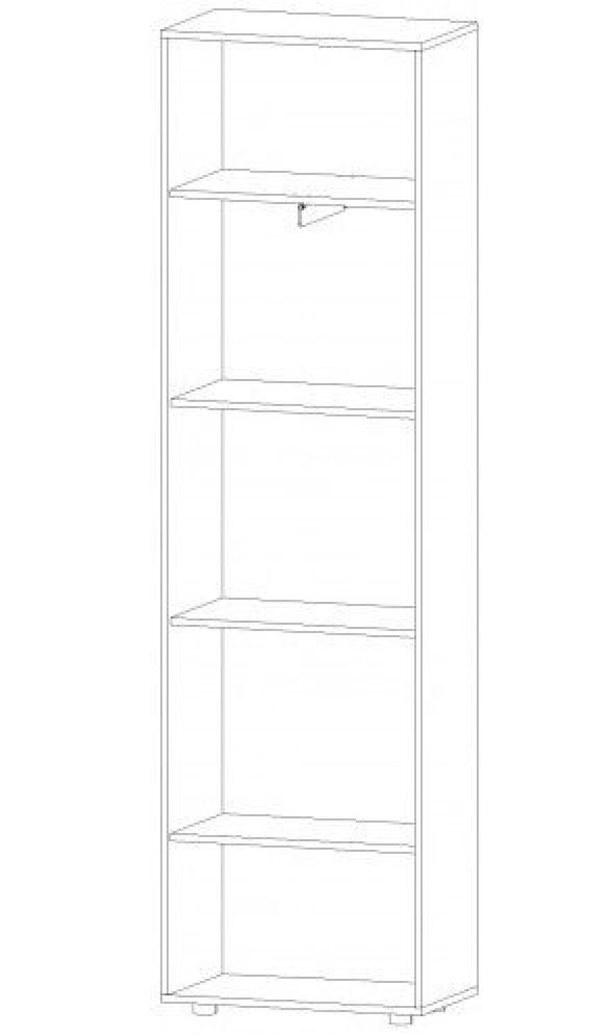 ИНФИНИТИ Шкаф-пенал (дуб вотан/белый) | фото 2