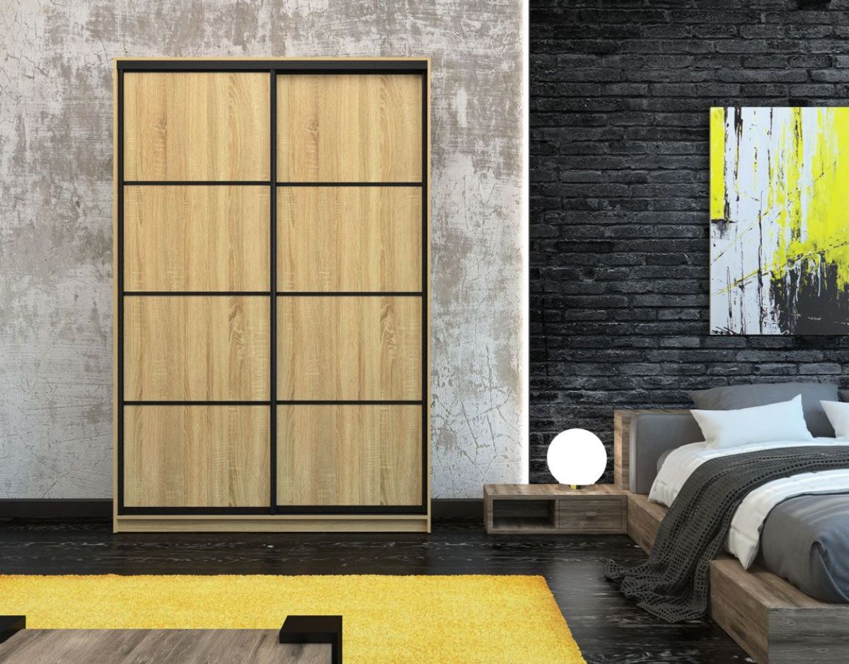 Шкаф-купе Лофт 1600 Шк16-60 (Дуб Сонома) | фото 7