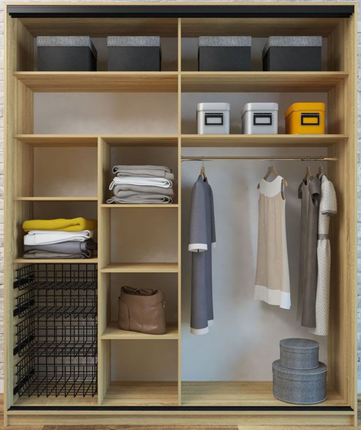 Шкаф-купе Лофт 2000 Шк20-60 (Дуб Сонома) | фото 3