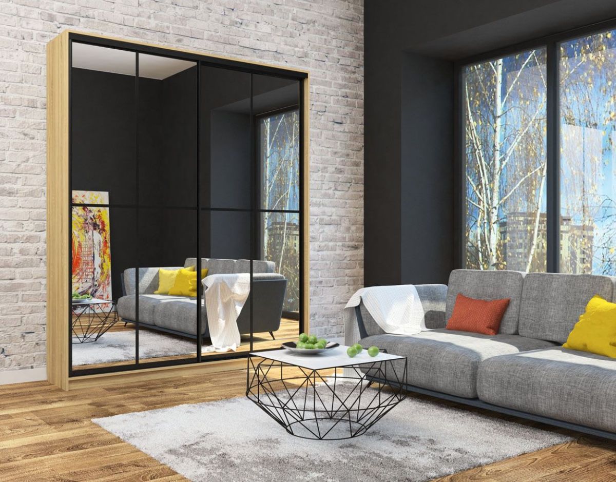 Шкаф-купе Лофт 2000 Шк20-60 (Дуб Сонома) | фото 8