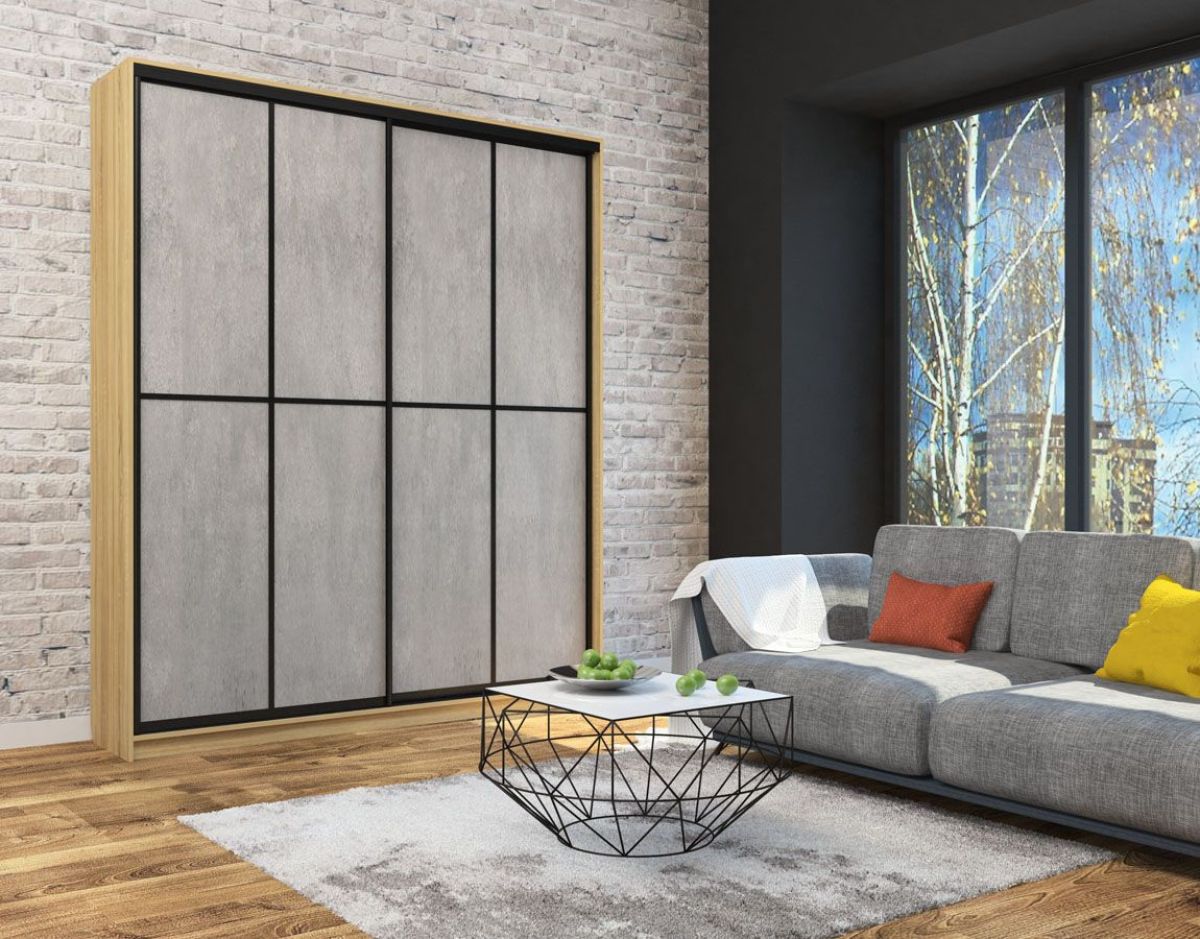 Шкаф-купе Лофт 2000 Шк20-60 (Дуб Сонома) | фото 13