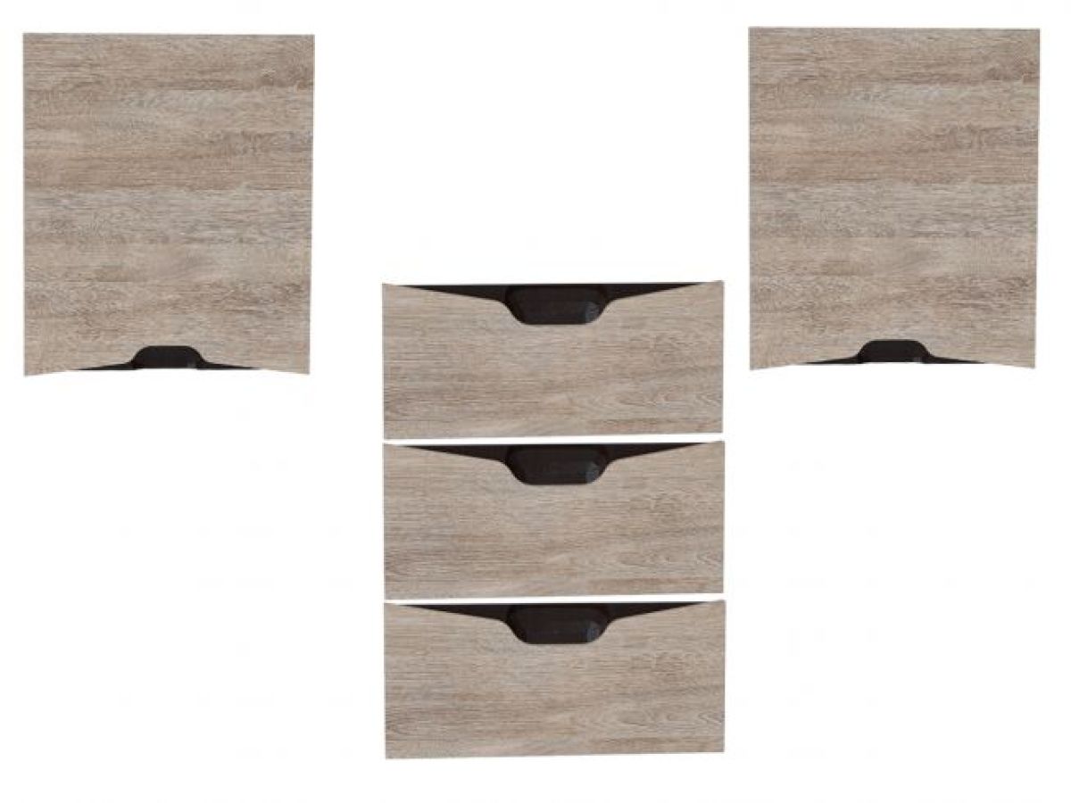 Компьютерный стол КЛ-1.3 с пеналом (фасад Версаль-5) Дуб баррик | фото 3