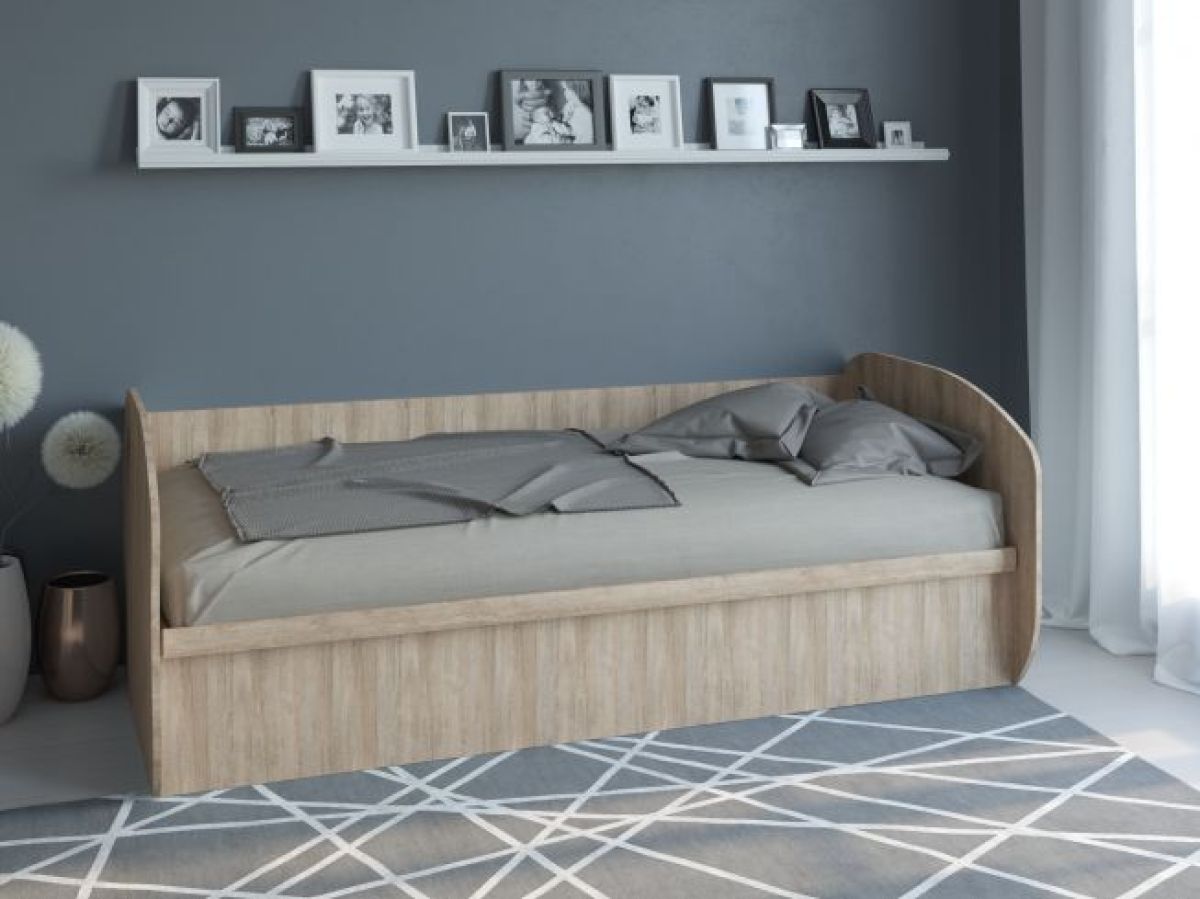 Кровать КД-1.8 с подъемным механизмом (Дуб баррик) | фото 3