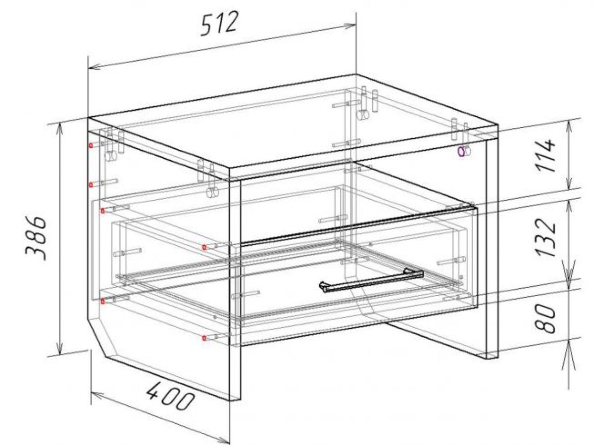 Тумба прикроватная с плитой 22 мм ЛИБЕРТИ | фото 3