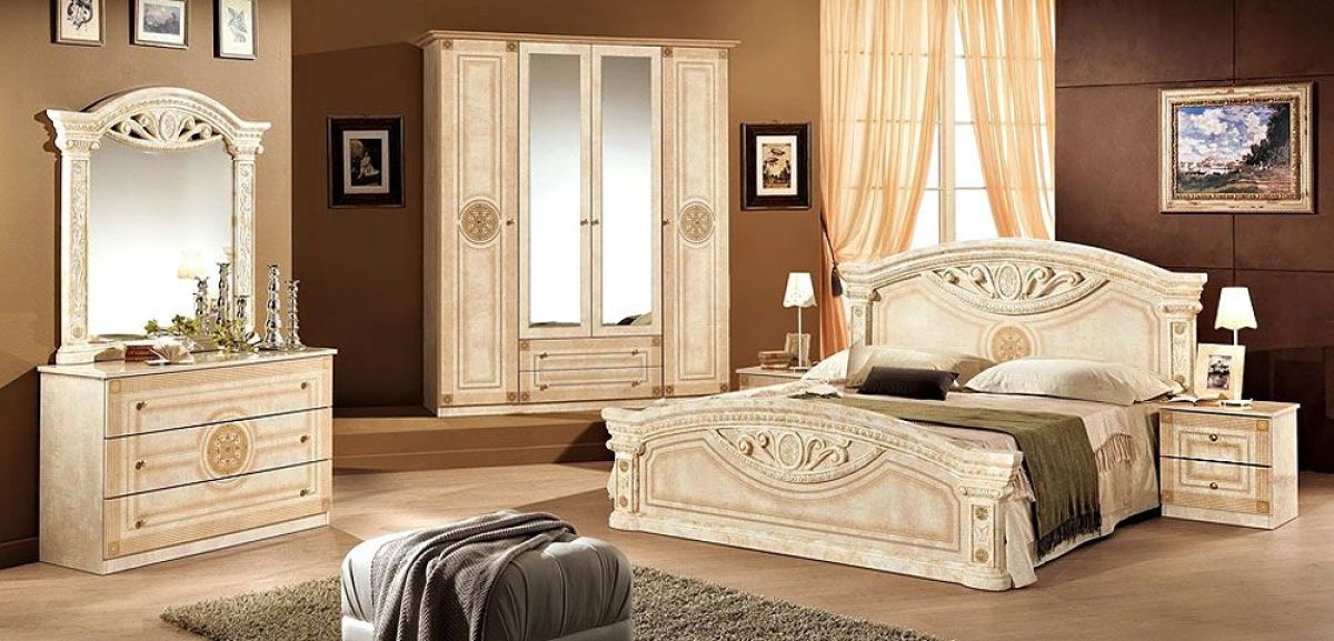 Кровать 2-х спальная 1600*2000 Рома, без основания (02.116) беж | фото 2