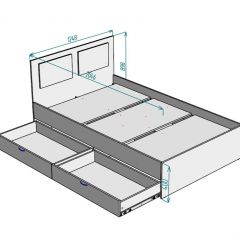 Кровать Ольга L46 (1200) 2 ящика | фото 2