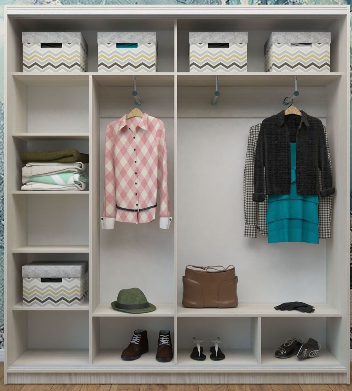 Шкаф-купе Светлана 2000 ЛДСП/Зеркало/ЛДСП (ЛДСП 2 кат.) | фото 3