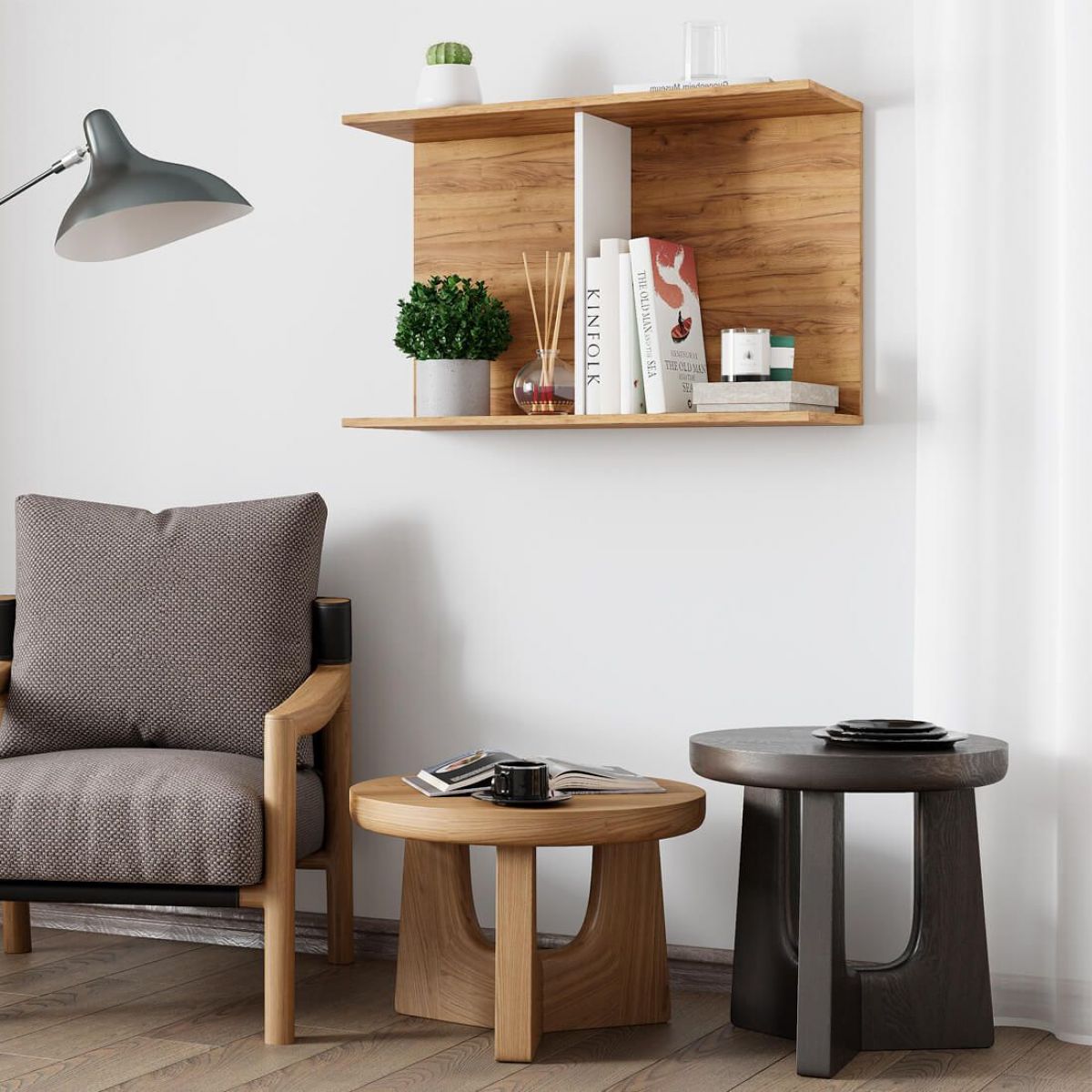 Полка Ион-3 (крафт/белый) | фото 3