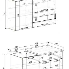 Кухня Айсбери 1.2 м (Белый/Дуб Сонома) | фото 4