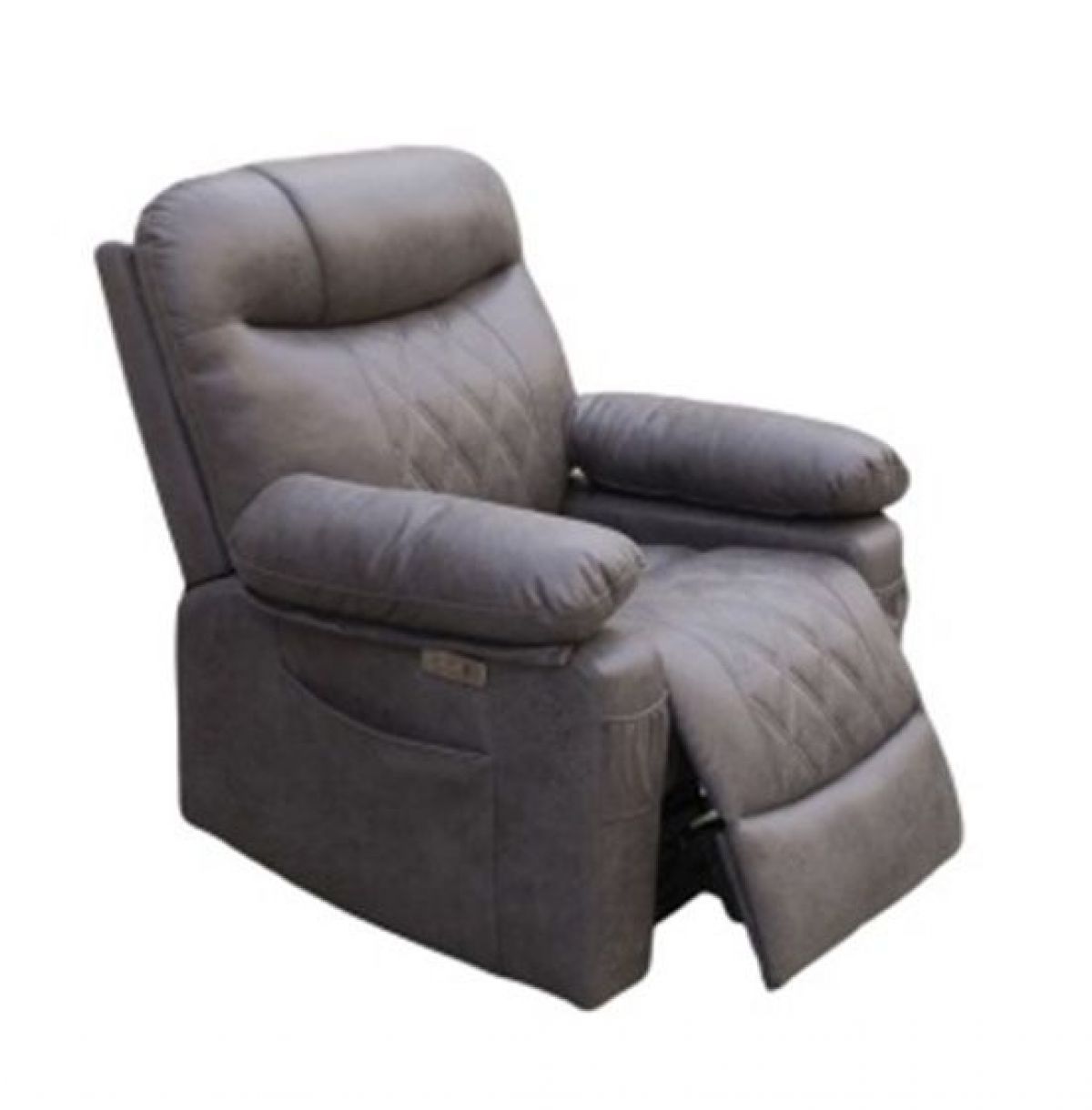 Кресло-реклайнер БРИСТОЛЬ (замша серый) | фото 4