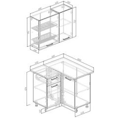 Кухонный гарнитур Антик 1000*1000 (Стол. 38мм) | фото 2