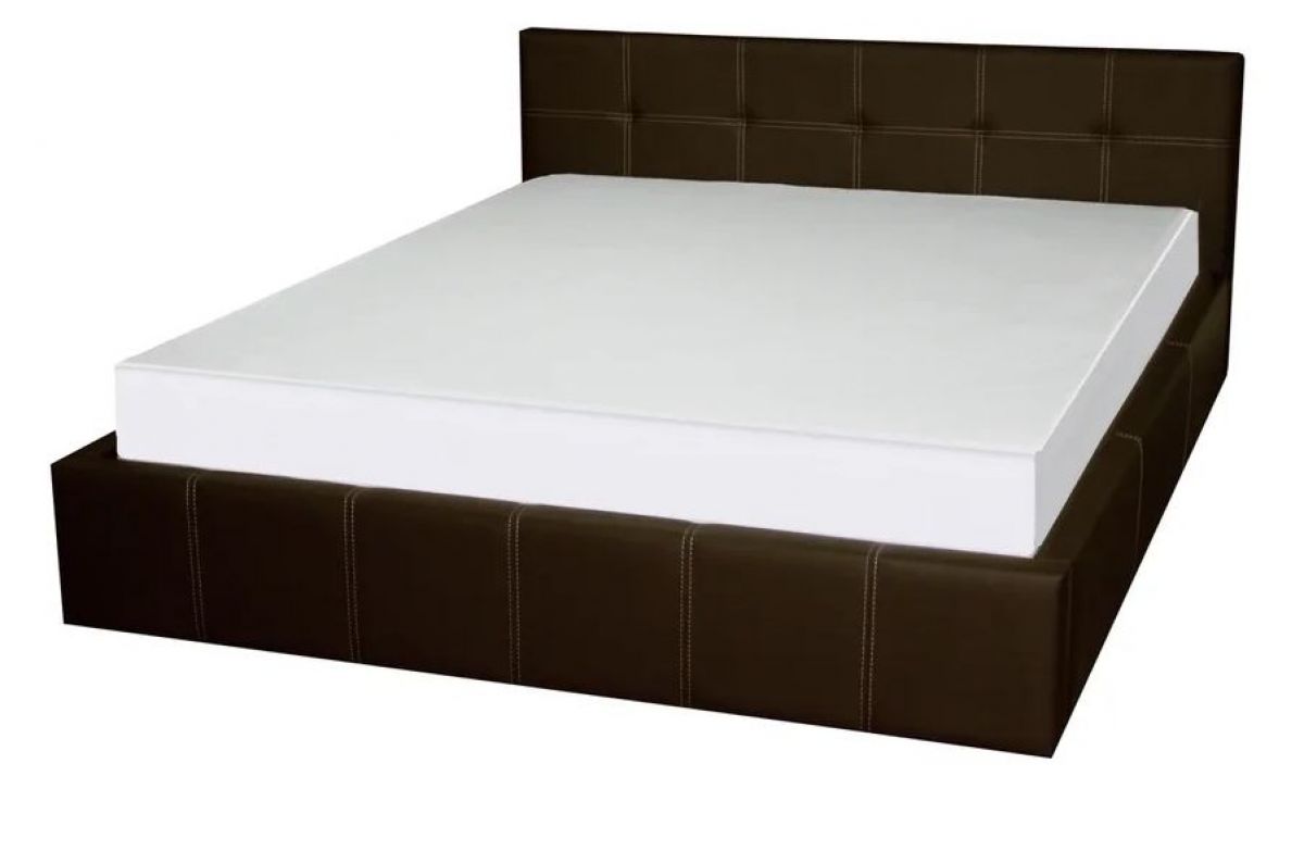 ГРЕТА Кровать 1400 (экокожа шоколад) | фото 2