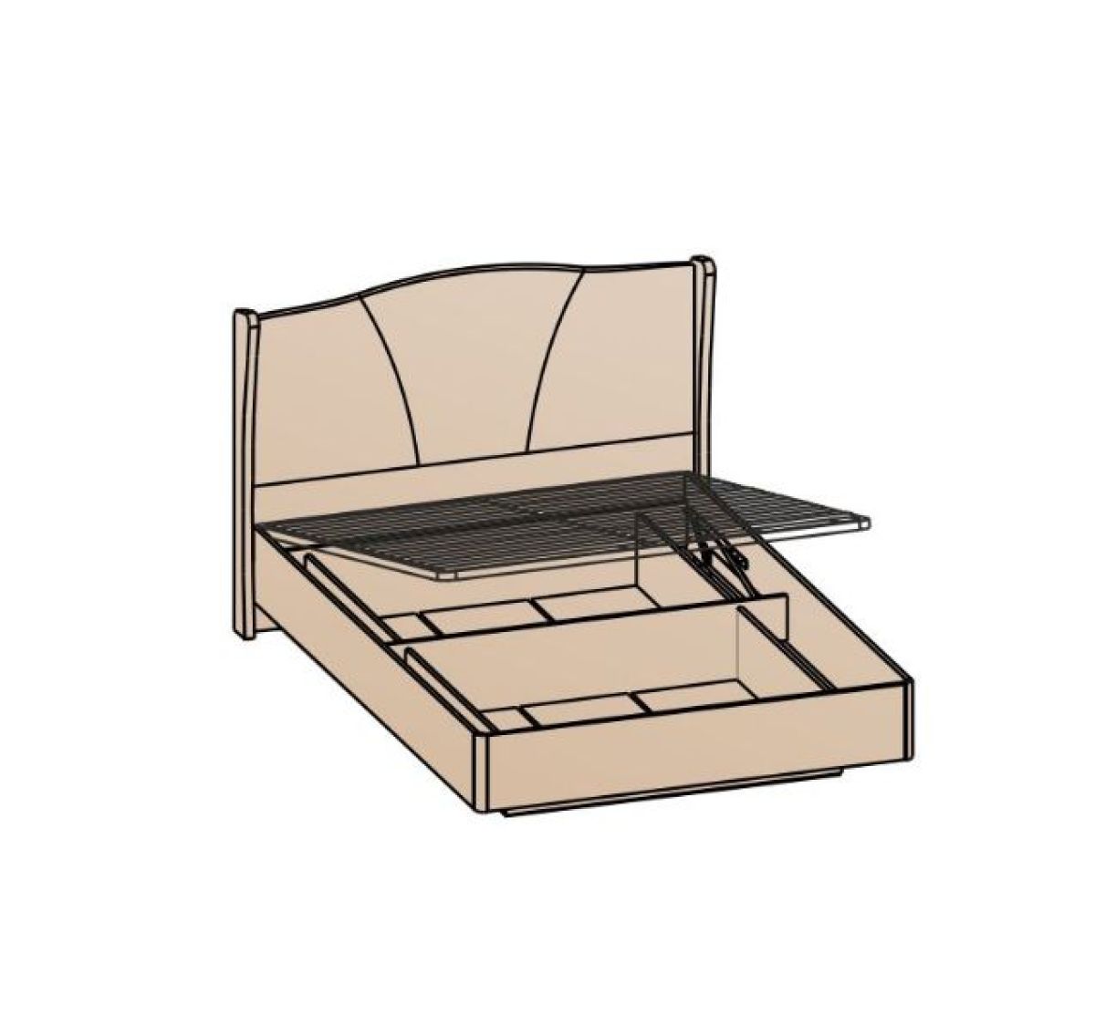 ШЕР Спальный Гарнитур (модульный) Дуб серый/Айронвуд серебро | фото 5