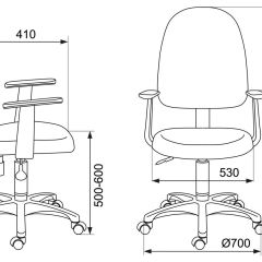 Кресло Бюрократ CH-1300/T-15-21 черный Престиж | фото 5
