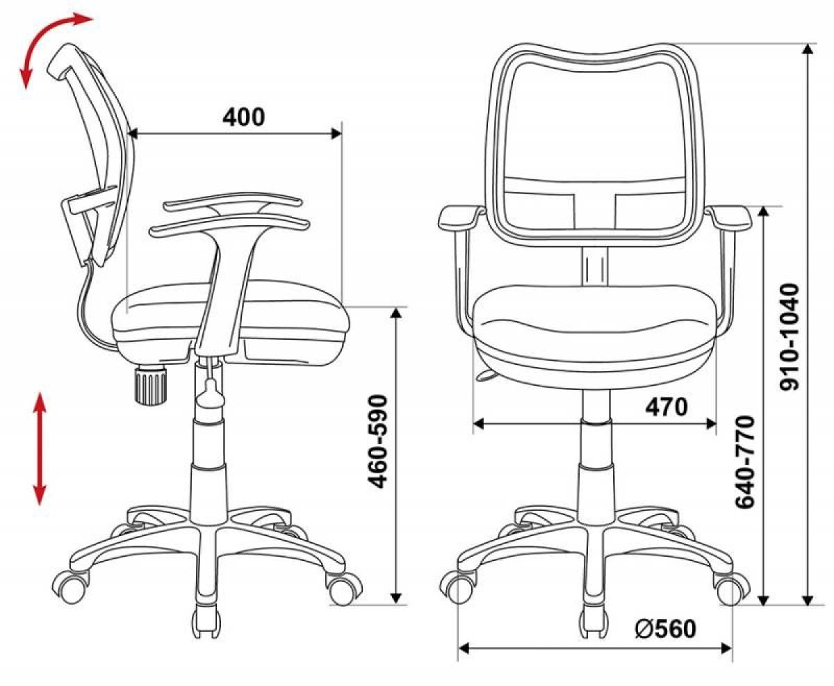 Кресло детское Бюрократ CH-W797/SD/TW-18 салатовый | фото 3