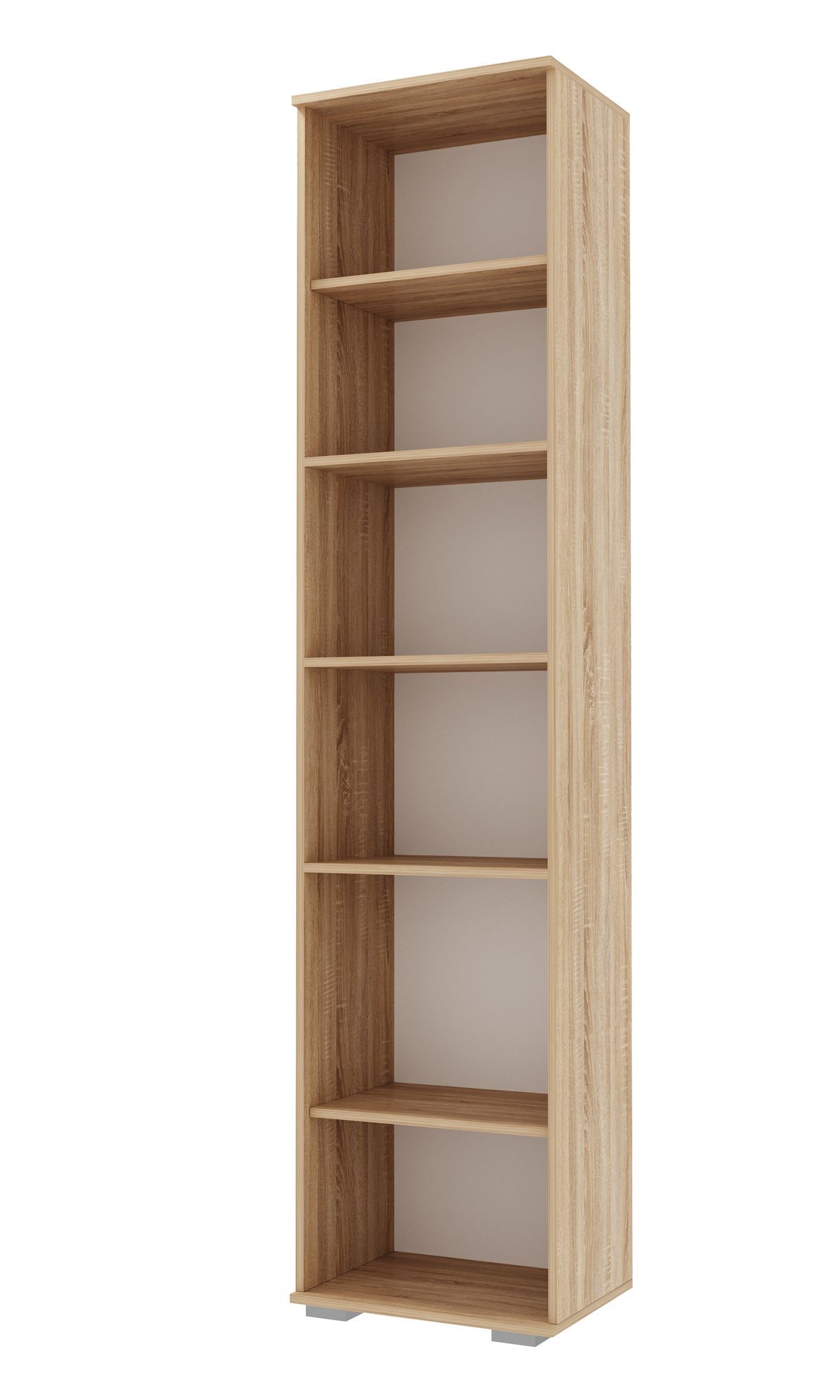 ИТАЛИЯ П-500 Пенал 1 дв. (Дуб сонома/Белый глянец) | фото 2